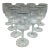 Platinum Rim Crystal Wine/Water Glasses-Set of 10 For Sale