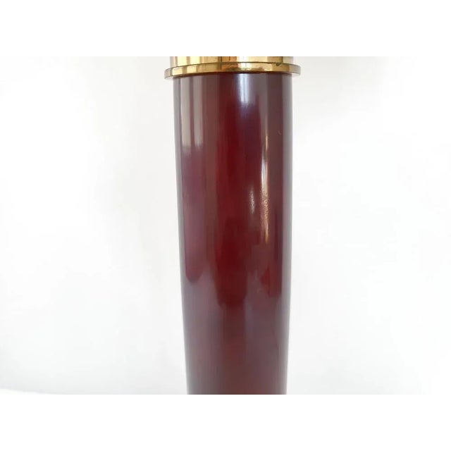 Large Mid-Century Italian Table Lamp in Catalina and Brass, 1960s For Sale - Image 10 of 13