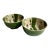 Late 20th Century Oribe Wakoen Minoyaki Green Glazed Footed Bowls- a Pair For Sale