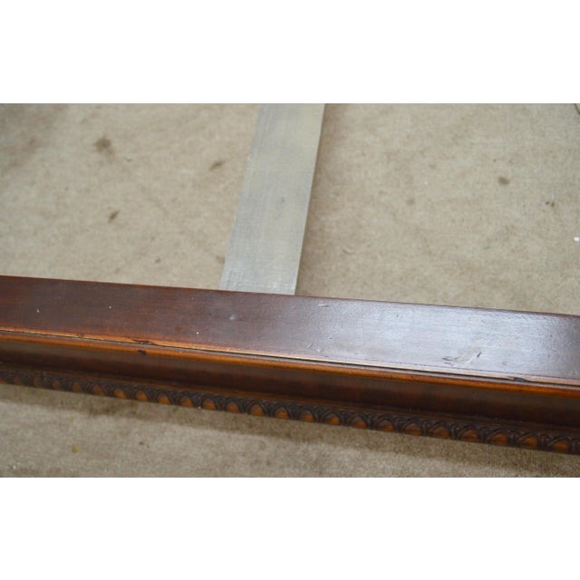 Brown Henredon Mahogany Sleigh Queen Bed For Sale - Image 8 of 16