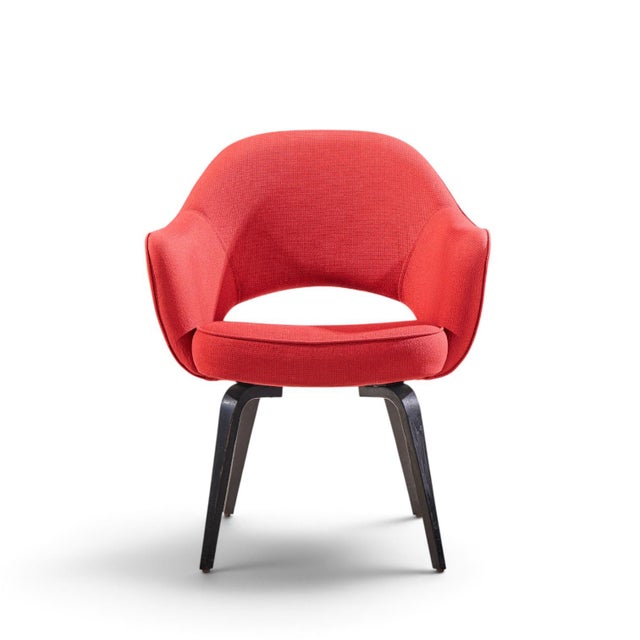 Mid 20th Century Eero Saarinen for Knoll Mid Century Bentwood Executive Dining Chairs - Set of 6 For Sale - Image 5 of 11