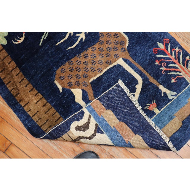 Early 20th Century Pictorial Chinese Rug - 2'5" x 4'6" For Sale In New York - Image 6 of 18