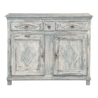 18th Century Swedish Gustavian Period Painted Buffet For Sale