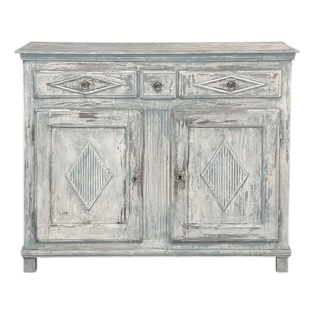 18th Century Swedish Gustavian Period Painted Buffet For Sale