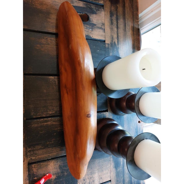 Rare Vintage Sarreid LTD Spain Wooden Hand-Carved Baguette / Bread Loaf For Sale - Image 10 of 12