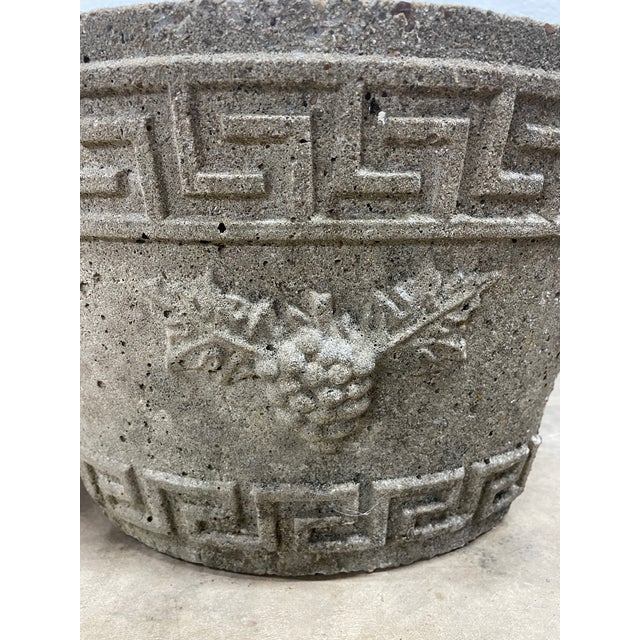 Late 19th C. Neoclassical Cast Stone Garden Planters - A Pair For Sale In Mobile - Image 6 of 9