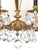 Shabby Chic Antique 12 Light Captivating Curvaceous Brass Cut Lead Crystal Chandelier ~ Rewired ~ Restored ~ Rejuvenated ~ Ready to Hang ~ For Sale - Image 3 of 12