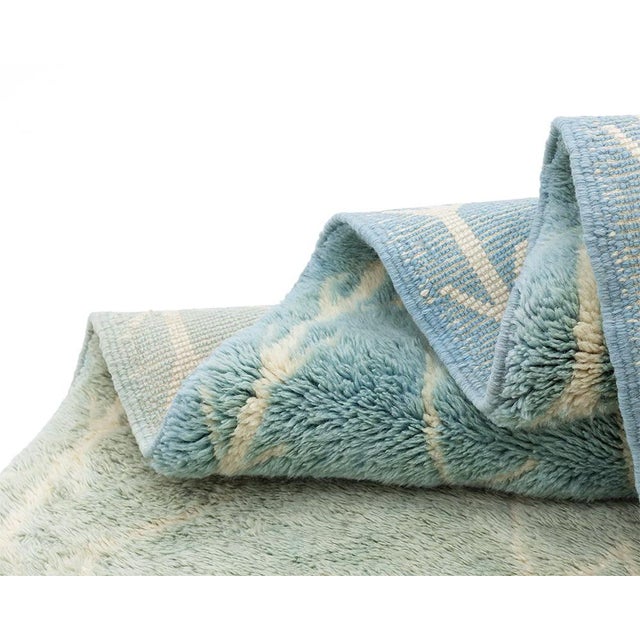 Contemporary Premium Hand-Knotted Moroccan Wool Rug | 11'0" X 7'4" | One of a Kind For Sale - Image 3 of 9