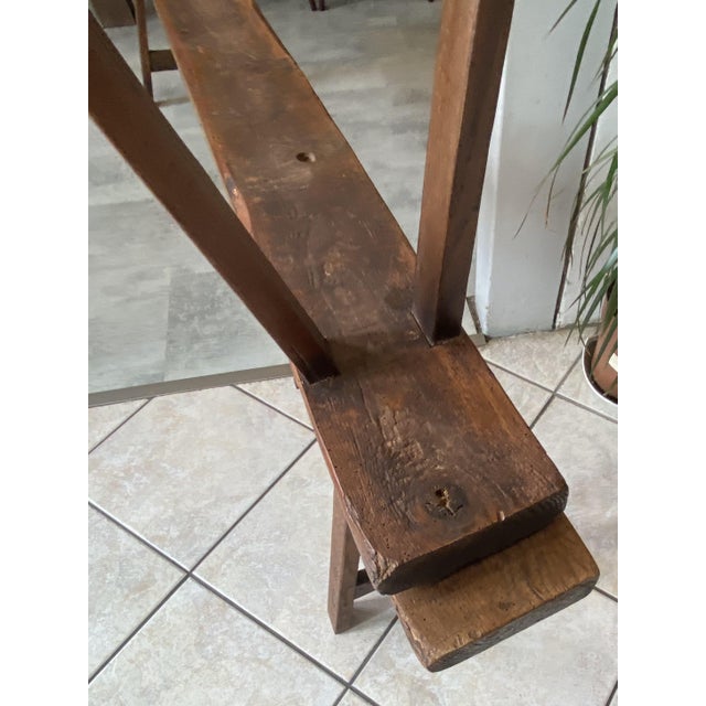 Vintage Farmhouse Benches in Oak, 1950s, Set of 2 For Sale - Image 11 of 18