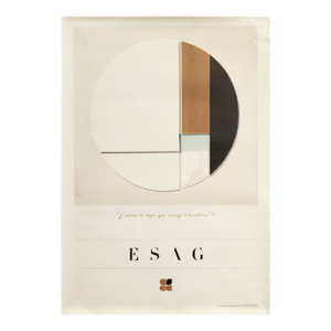 1990 French Exhibition Poster, Esag - Garamont