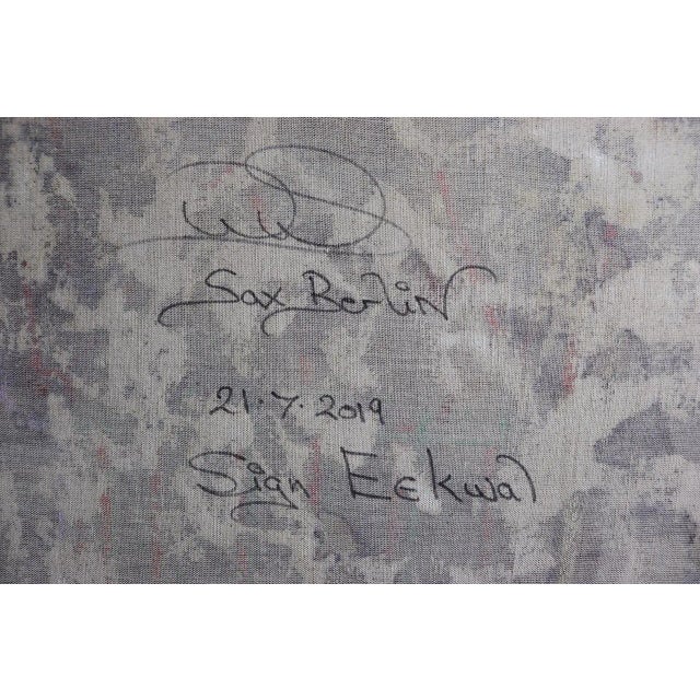 Street Art Sax Berlin Sign Eekwal 2019 For Sale - Image 3 of 6