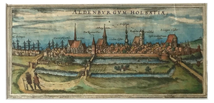 Map of Aldenburgum Holsatie - From ''Civitates Orbium Terrarum'' - 1575 1575
