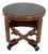 Art Deco Round Walnut Coffee Table, 1930s For Sale