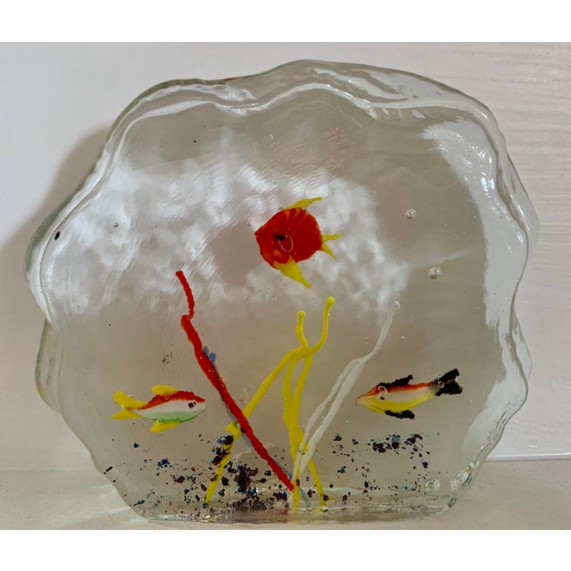Murano Murano Fish Aquarium Paperweight For Sale - Image 4 of 7