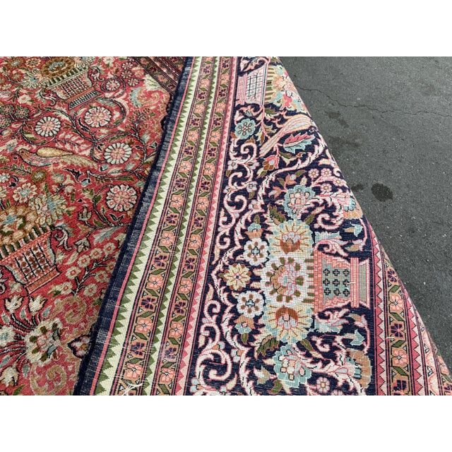 8ft 10in X 12ft Hand Knotted Silk Gulmarg Area Rug For Sale - Image 4 of 7