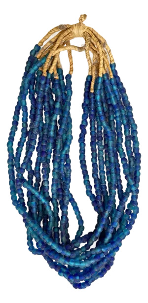 Vintage African Blue Glass Beads