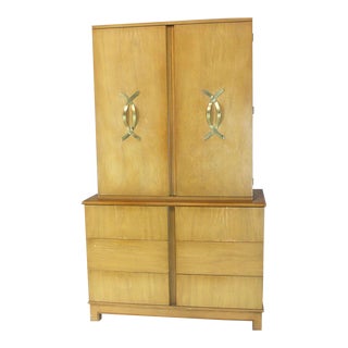 Mid-Century Modern Tall Gentleman's High Chest For Sale