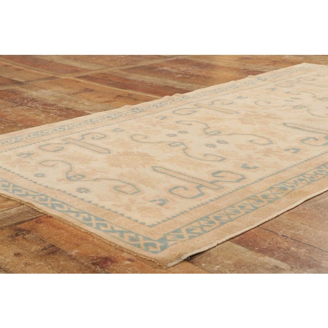 Late 20th Century Vintage Turkish Oushak Rug - 03'05 X 06'08 For Sale In Dallas - Image 6 of 8