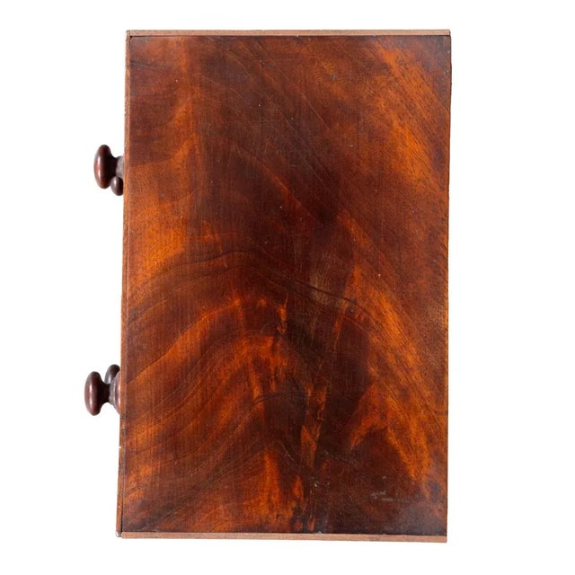 George III Mahogany Miniature Chest For Sale - Image 9 of 9