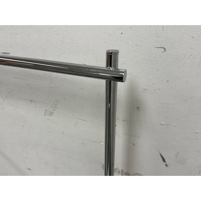 West Elm Modern Overhang Freestanding Towel Rack For Sale - Image 10 of 12
