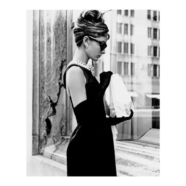Audrey Hepburn Breakfast at Tiffany's Iconic Shot 30" X 40 For Sale