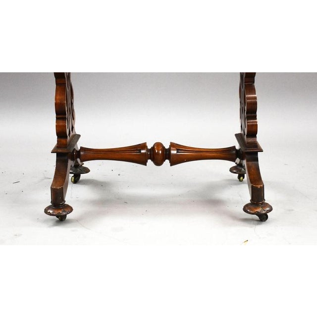 Wood Victorian Mahogany Worktable, 1860 For Sale - Image 7 of 8