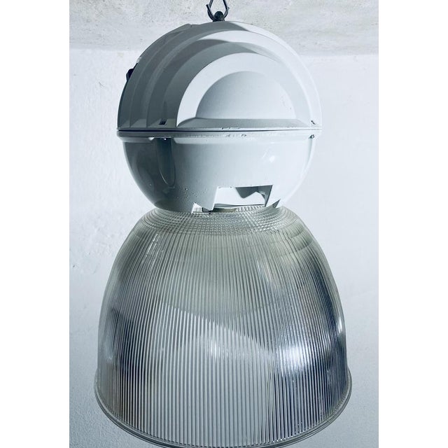 1980s Industrial Lamp in Glass and Metal by Holophane, 1980s For Sale - Image 5 of 18