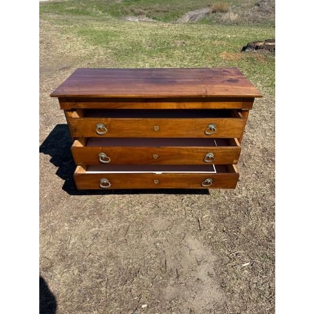 19th Century Large 19th Century French Empire Solid Walnut Chest of Drawer / Commodes For Sale - Image 5 of 18