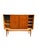 Danish Modern Teak & White Oak Highboard | Three Sliding Doors | C. 1960s For Sale - Image 6 of 9