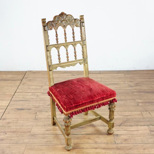 Vintage Spanish Style Carved Dining Chairs Set of 6 Chairish