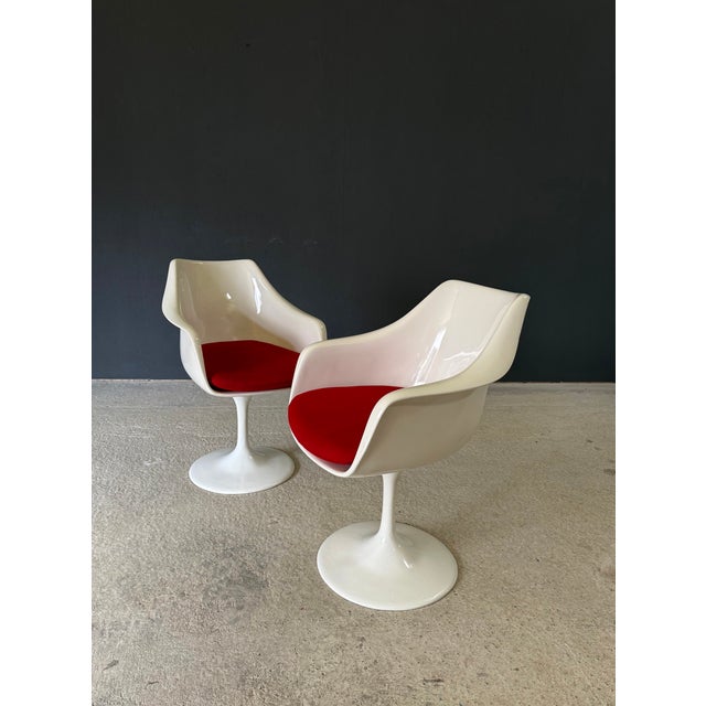 1960s Mid-Century Modern Tulip Swivel Armchairs, 1960s, Set of 2 For Sale - Image 5 of 18