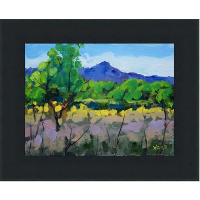 Contemporary Rabbit Brush (Impressionist Nevada Landscape) For Sale - Image 3 of 6