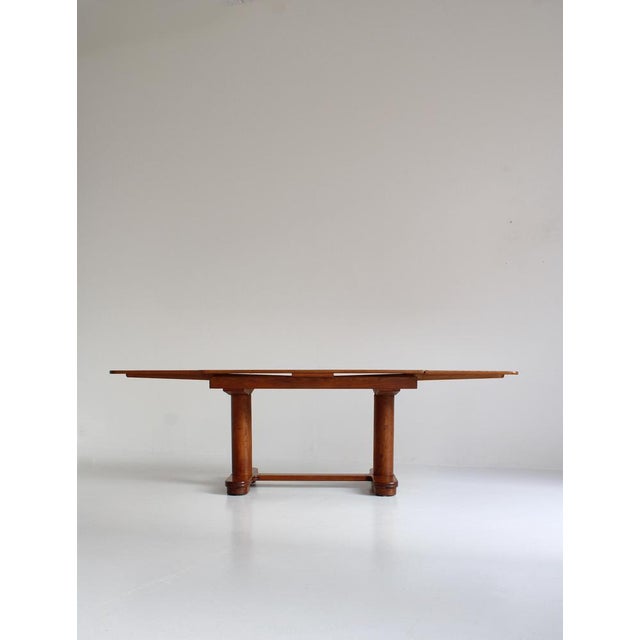 Art Deco Patinated Oak Table, 1930s For Sale - Image 13 of 18