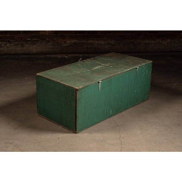Mid 20th Century Vintage Electricraft Industrial Shipping Crate Coffee Table For Sale - Image 5 of 10