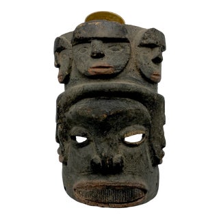Antique Nigerian Ceremonial Ancestor Mask For Sale