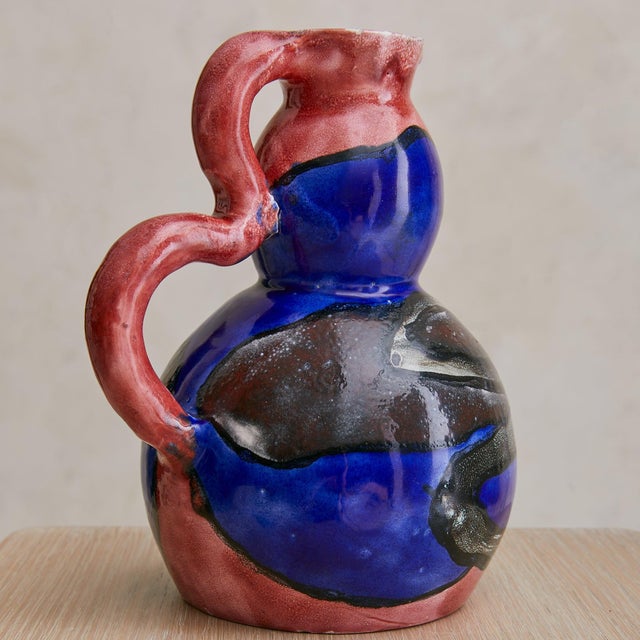 French Ceramic Pitcher by Arlette Roux, 1954 For Sale In Chicago - Image 6 of 7