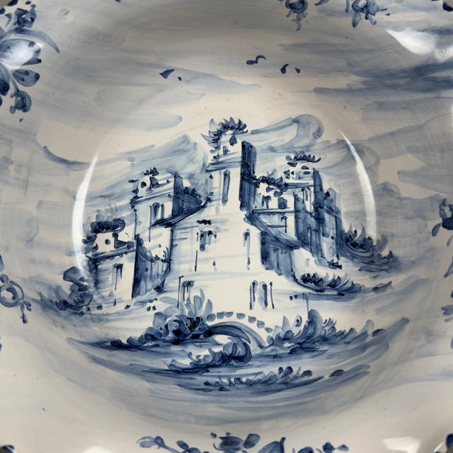 Albisola Majolica Centerpiece Bowl by F. Piera For Sale - Image 5 of 11