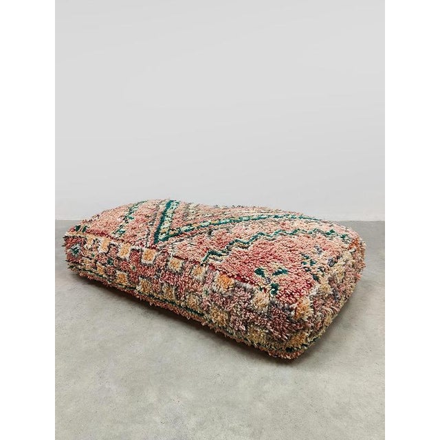 1970s Vintage Moroccan Kilim Wool Cushion, 1970s For Sale - Image 5 of 8
