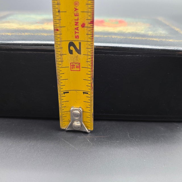 Vintage Hand-Painted Kholuy Lacquer Box – "Troika" Scene by Artist Lovkachev For Sale - Image 14 of 15