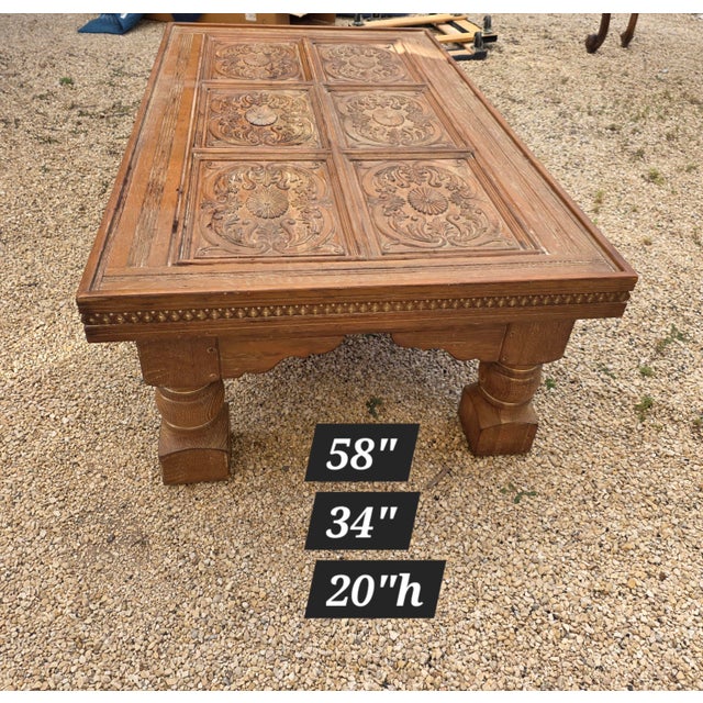 Rustic Rustic Ranch Style Coffee Table by Drexel Heritage For Sale - Image 3 of 9