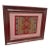 Schumacher "Cosima" Silk Embroidery in Custom Dark Fuchsia Wall Frame For Sale
