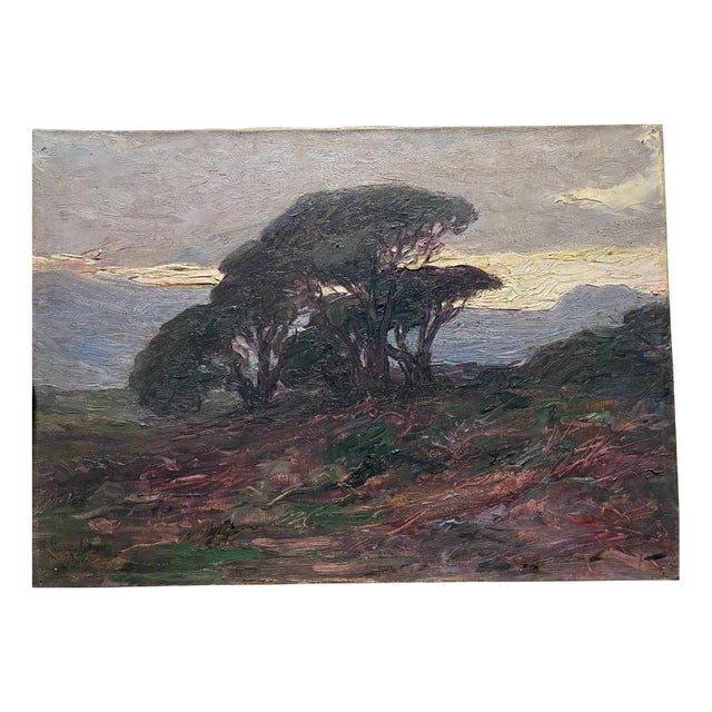 Joseph Perrachon, Landscape with Trees, 20th Century, Painting For Sale