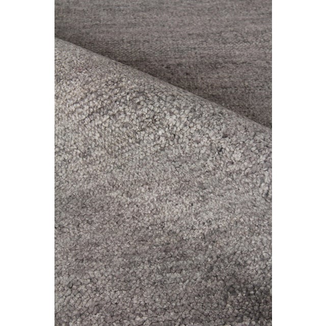 Not Yet Made - Made To Order Calais Hand loom Bamboo/Silk Gray Rug-14'x18" For Sale - Image 5 of 7
