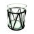 Mid-Century Modern Mid-20th Century Hand Blown Glass & Metal Cage Votive Candle Holders a Pair For Sale - Image 3 of 5