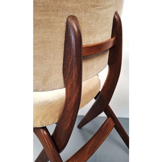 Scissors Chairs by Louis Van Teeffelen for Wébé, 1960s, Set of 2 For Sale - Image 11 of 15