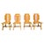 Vintage Rustic Dining Chairs, 1960s, Set of 4 For Sale - Image 14 of 14