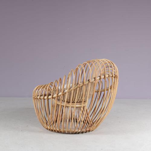 Brown Soleil Chair by Janine Abraham & Dirk Jan Rol, France, 1950s For Sale - Image 8 of 10