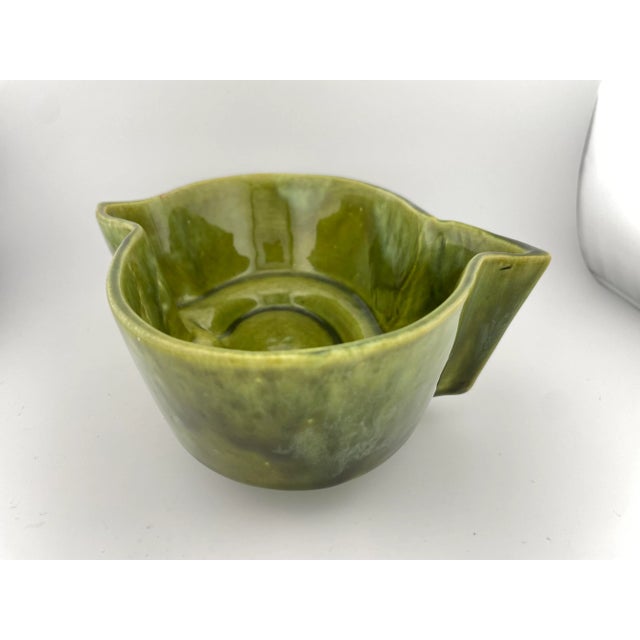 Mid 20th Century Green Glazed Covina Pottery Dish/Planter For Sale - Image 4 of 12