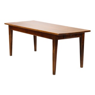 Antique Farmhouse Table in Cherrywood, 1880 For Sale