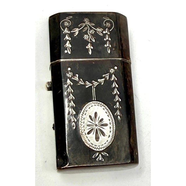 19th Century 3 Horn, Wood and Silver Match Safes or Trinket Boxes For Sale In Palm Springs - Image 6 of 12